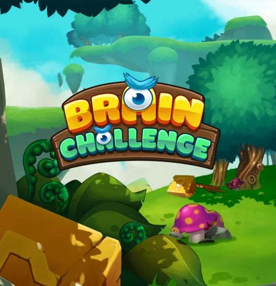 Interactive Brain Challenge game for children, designed to enhance cognitive skills and learning through fun, challenging activities.