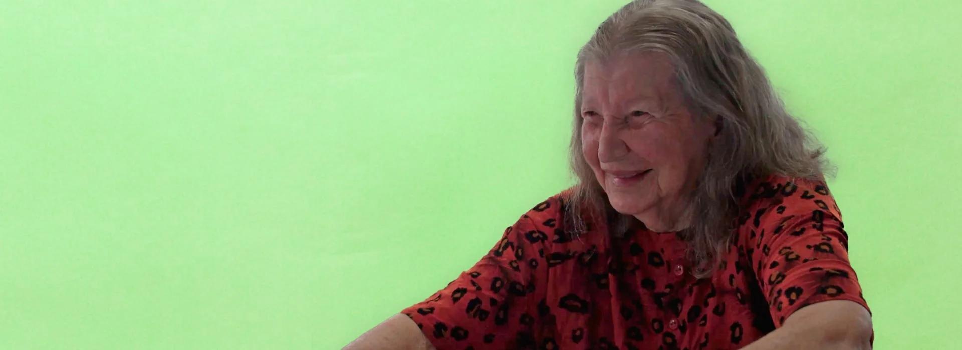 Smiling elderly woman
