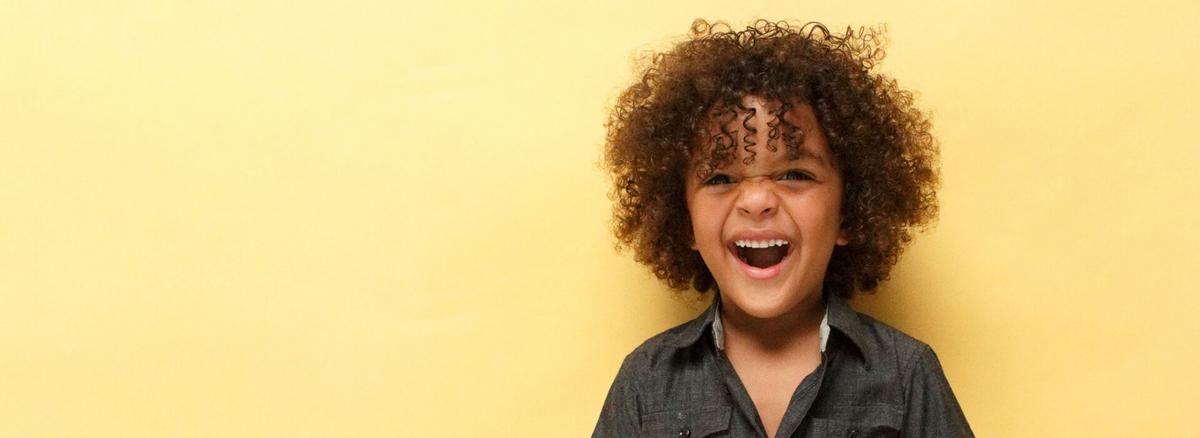 Excited young boy